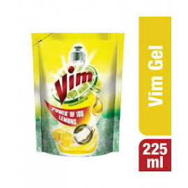 Vim Dishwash Lemon Pouch 225Ml